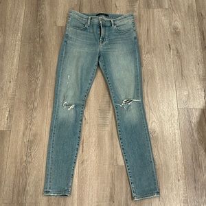 J Brand light wash skinny jeans size 28